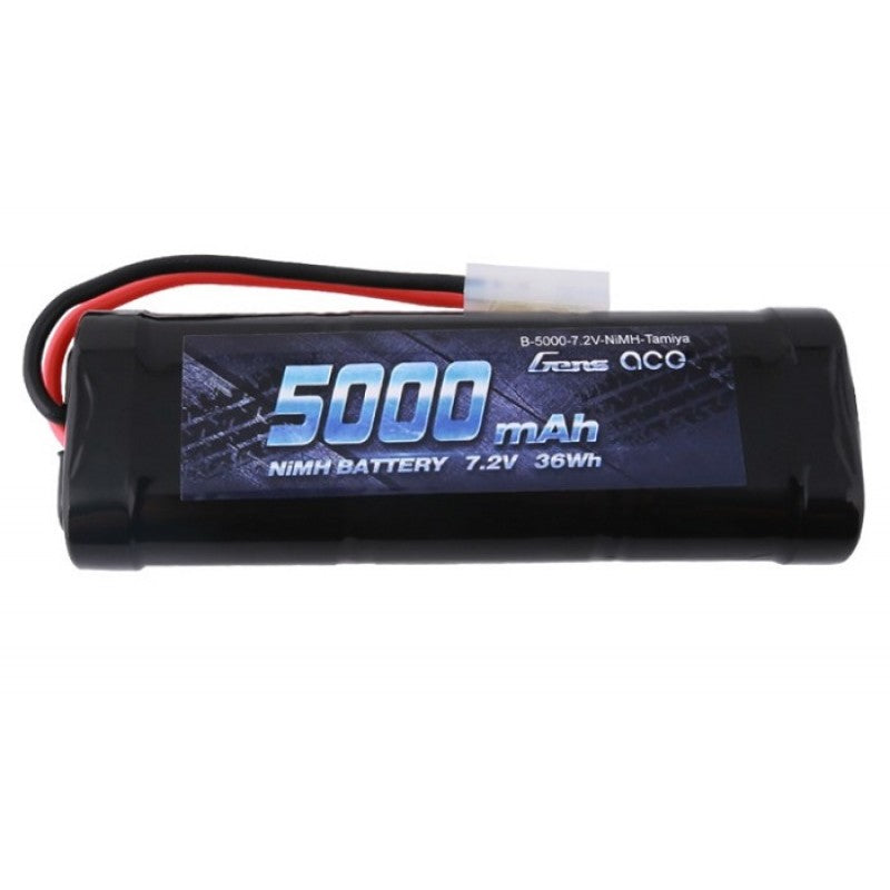 Gens ace 5000mAh 7.2V NIMH Batteri med Tamiya stik.