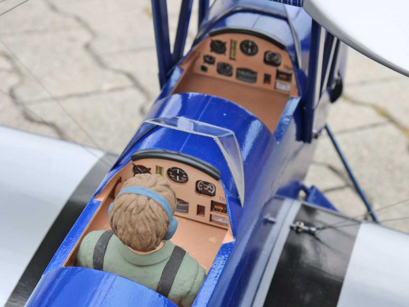 Tiger Moth 1400mm- VQ-Models Blå