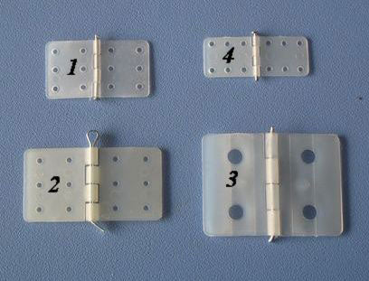 Nylon hængsler 11x25mm 10 stk