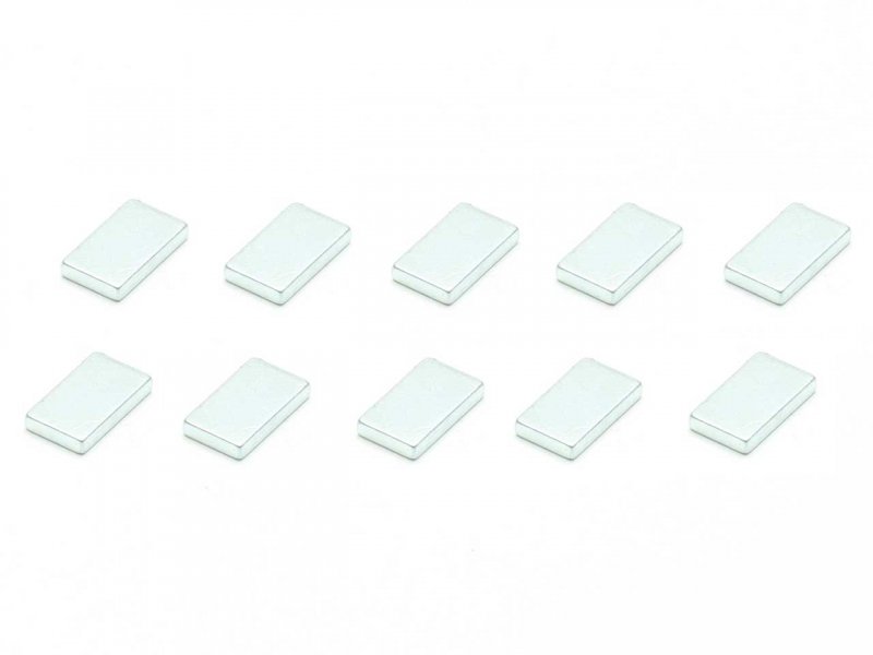 Neodym-blokmagneter 12 × 7 × 2 mm (10 stk.)
