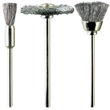 3 assorted steel brushes