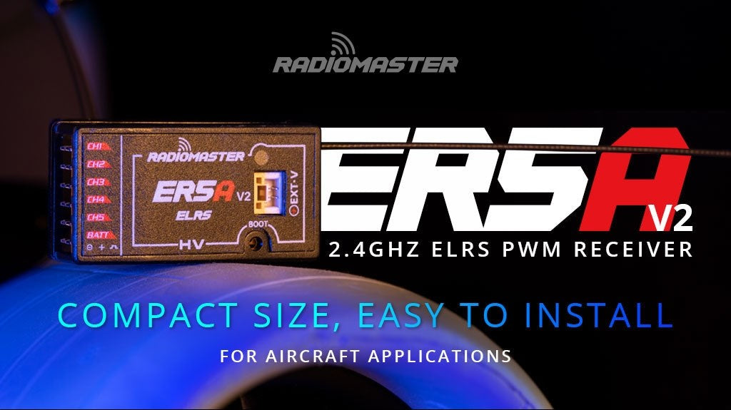 Radiomaster ELRS ER5A V2 5-kanals PWM-modtager 2.4
