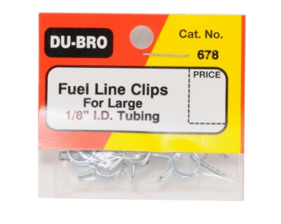 DU-BRO 678 Fuel Line Clips Large (4pcs) for Airplane